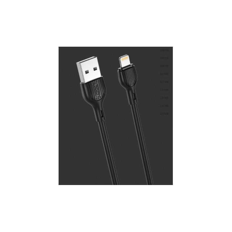 CABLE 2.1A USB A LIGTHNING 1 METRO...