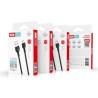 CABLE 2.1A USB A LIGTHNING 1 METRO NEGRO NB200 XO