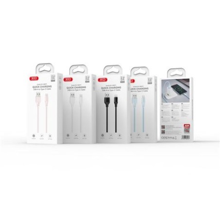 CABLE DE CARGA 6A USB A TIPOC 1 METRO BLANCO XO