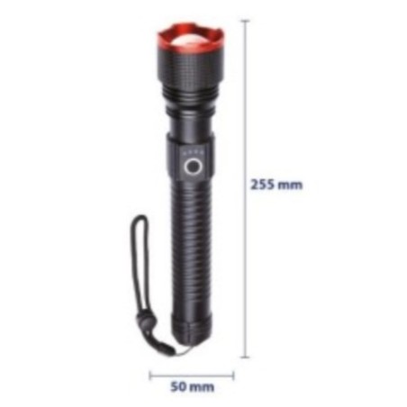 LINTERNA LED ALTA POTENCIA RECARGABLE USB TIPO C 20W 6000MAH F.BRIGHT
