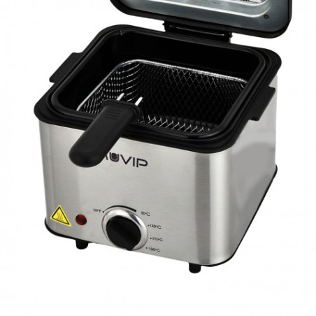 FREIDORA 1.5 LITROS INOXIDABLE 1000W MUVIP