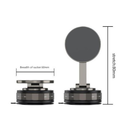 SOPORTE COCHE POR VACIO MAGNETICO COMPACTO C176 XO