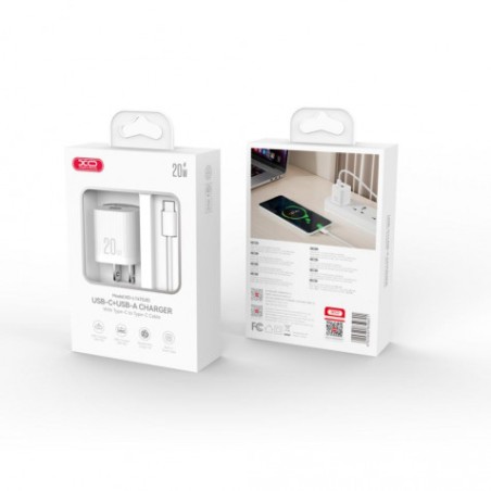 CARGADOR USB 20W 1X USB-A Y 1X USB-C L147 XO