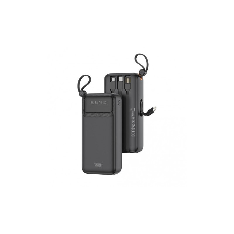 POWERBANK 20000MAH 3 SALIDAS NEGRO PR278 XO