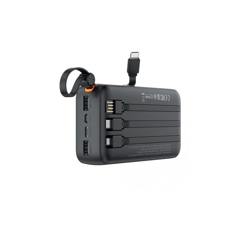 POWERBANK 20000MAH 3 SALIDAS NEGRO...