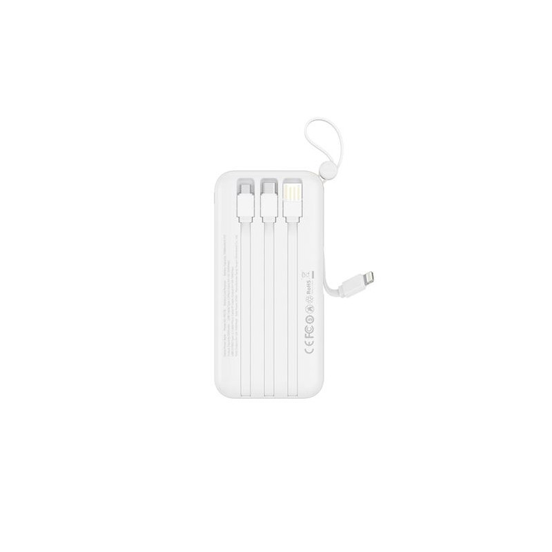 POWERBANK 10000MAH 3 SALIDAS BLANCO...
