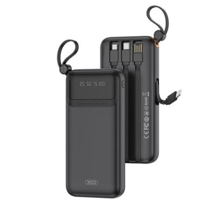 POWERBANK 10000MAH 3 SALIDAS NEGRO PR278 XO