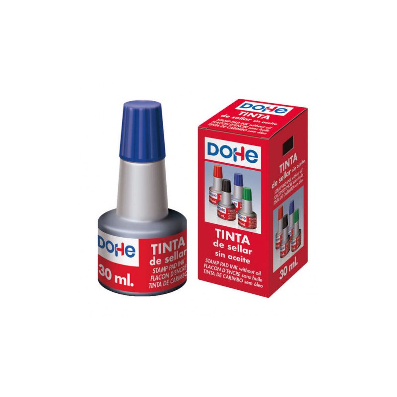 TINTA PARA TAMPONES Y SELLOS 30ML AZUL DOHE