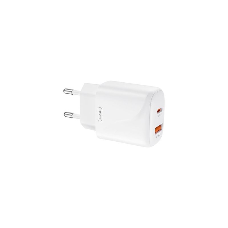 CARGADOR USB+USB-C 20W L158 BLANCO XO