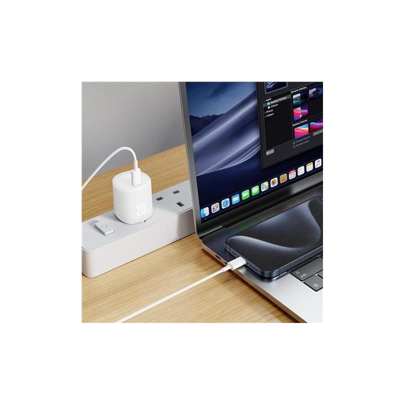 CARGADOR RAPIDO USB-C 20W L143 BLANCO XO