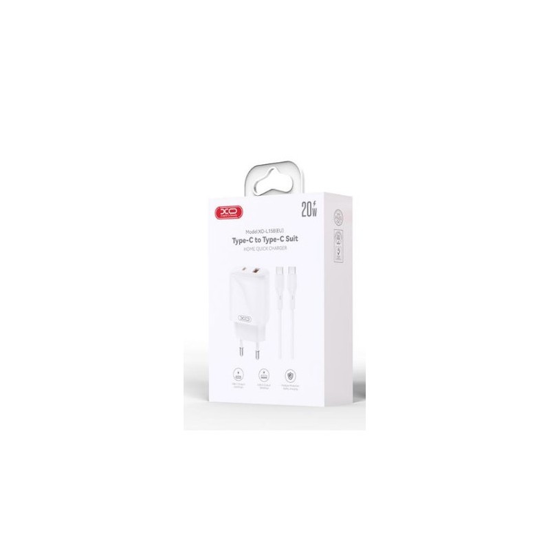 CARGADOR USB+USB-C 20W L158 CON CABLE...