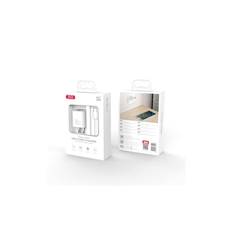 CARGADOR USB+USB-C 30W L149 CON CABLE...