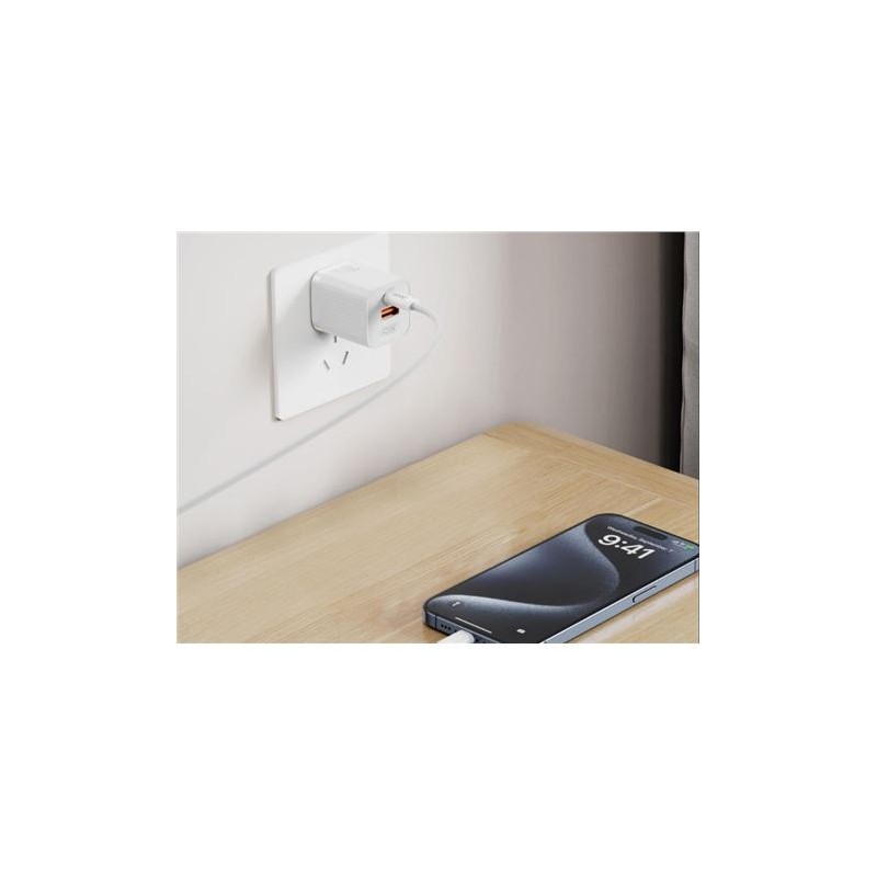 CARGADOR USB+USB-C 30W L149 BLANCO XO