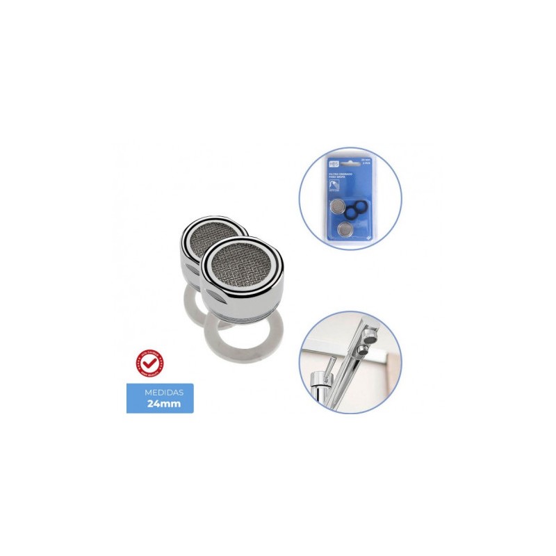 SET 2 FILTROS DE GRIFO 24MM HBS