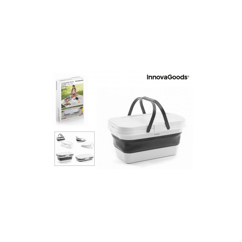 CESTA DE PICNIC PLEGABLE CON TAPA MESA INNOVAGOODS