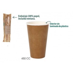 SET 15 VASOS CARTON KRAFT...