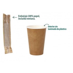 SET 50 VASOS CARTON KRAFT...