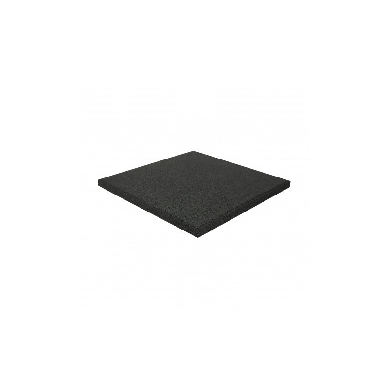 BALDOSA DE CAUCHO ANTITRAUMA 400X400X25MM NEGRA ARTPLAST