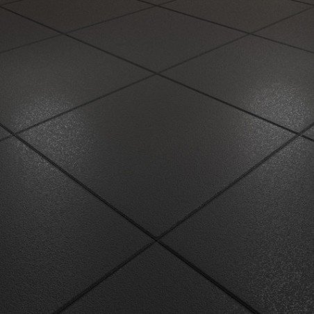 BALDOSA DE CAUCHO ANTITRAUMA 400X400X25MM NEGRA ARTPLAST