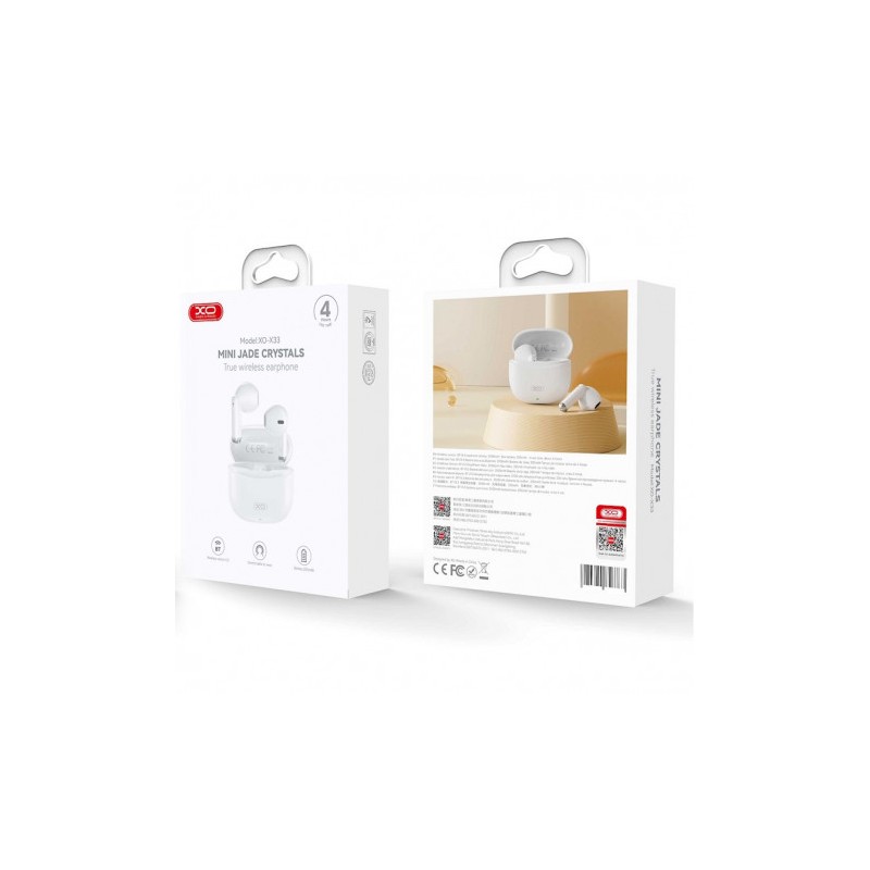 AURICULARES BLUETOOTH TWS X33 BLANCO XO