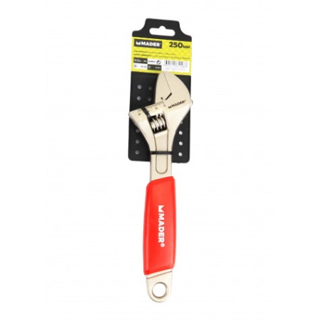 LLAVE INGLESA 10"- 250MM MANGO RECUBIERTO ROJO MADER