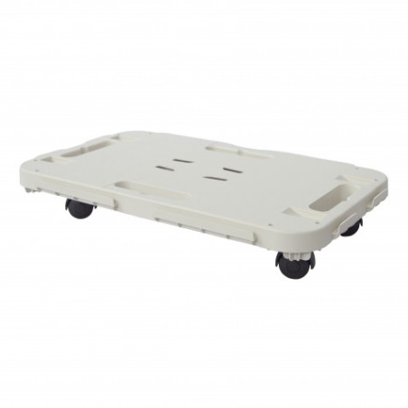 PLATAFORMA RECTANGULAR CON RUEDAS 480X290X38MM ARTPLAST