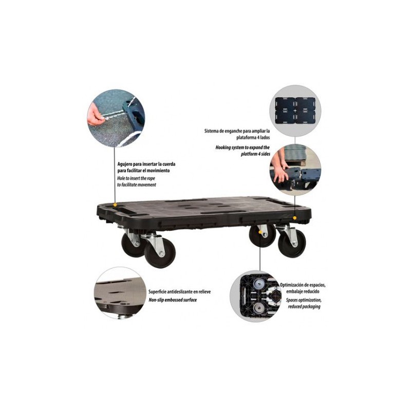 PLATAFORMA CON RUEDAS EXTENSIBLE PARA...