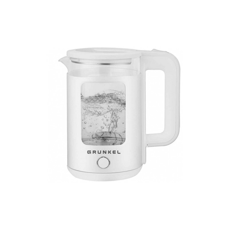 HERVIDOR DE AGUA 1.8 LITROS 150W BLANCO INOX GRUNKEL