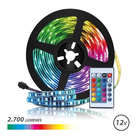 TIRA DE LED 12V 5 METROS RGB ELBAT - EB0400