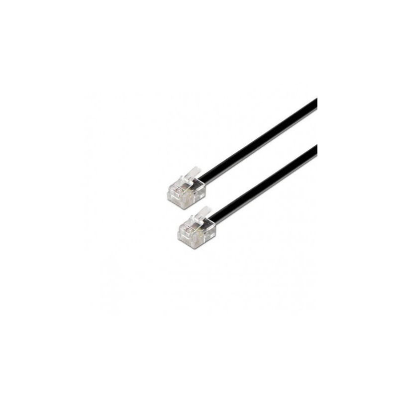 CABLE TELÉFONO RJ11 2M 4 VIAS MACHO-MACHO AISENS