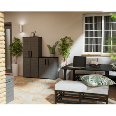 ARMARIO ALTO DE PLÁSTICO 680X370X1630MM LINEA EASY ARTPLAST