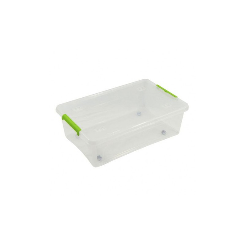 CAJA ORGANIZADORA CON TAPA, RUEDAS Y CIERRES 585X390X170MM ARTPLAST