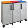 ARMARIO PARA RECICLAJE 3 COMPARTIMIENTOS 1020X370X840MM ARTPLAST