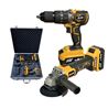 PACK 20V TALADRO PERCUTOR+RADIAL S/CARBONES | 2 X 4AH | CAJA ALUMINIO BLIM - BL0201
