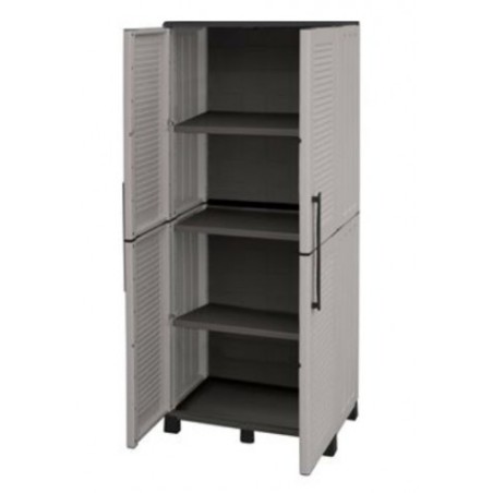 ARMARIO ALTO ESTANTES AJUSTABLES Y PATAS REGULABLES 680X370X1690MM ARTPLAST