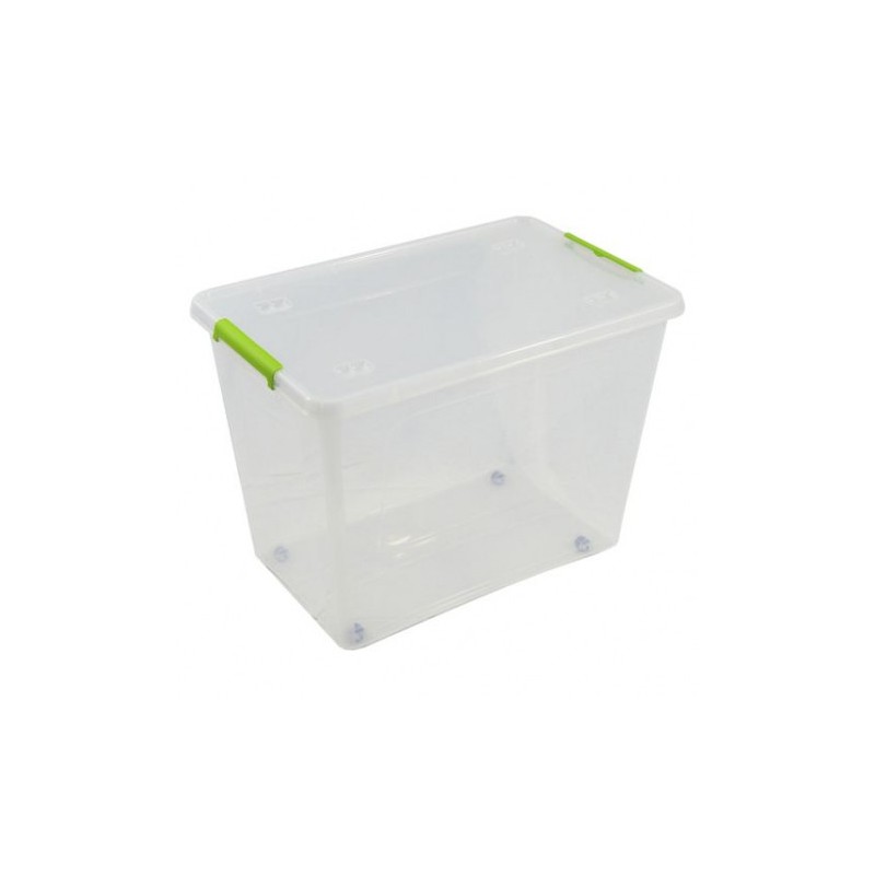 CAJA ORGANIZADORA CON TAPA, RUEDAS Y CIERRES 585X390X410MM ARTPLAST