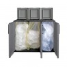 ARMARIO PARA RECICLAJE 3 COMPARTIMIENTOS 1020X370X840MM ARTPLAST