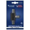 ADAPTADOR INDUCTIVO TV (2 MACHO/1 HEMBRA) NEGRO SEVENON
