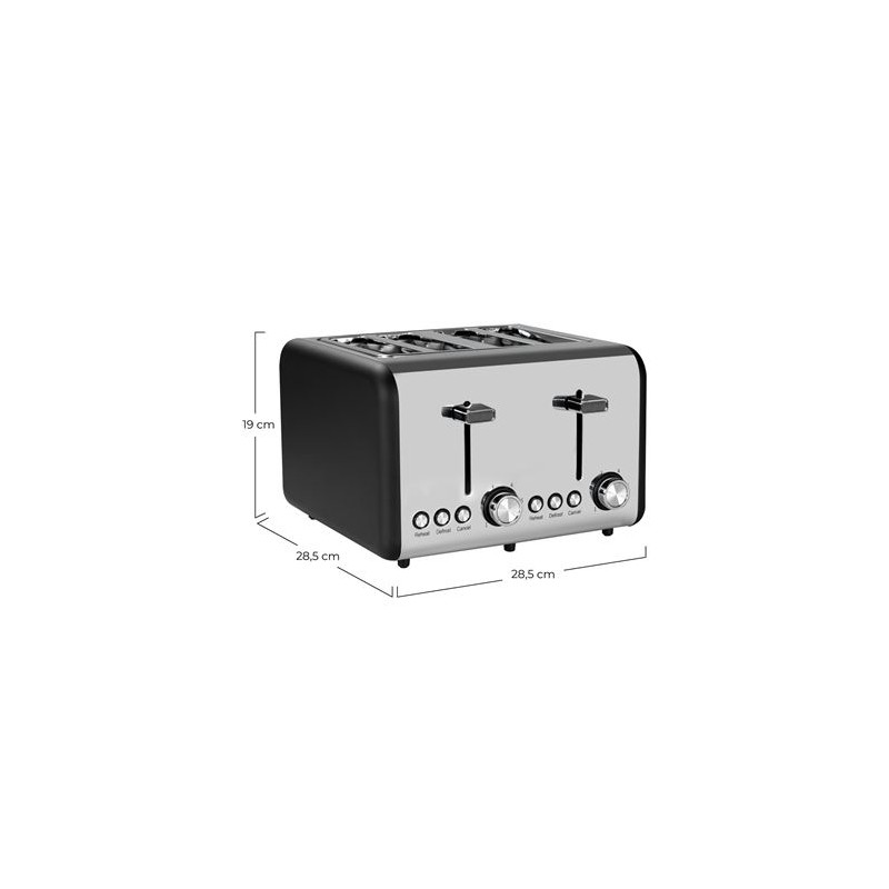 TOSTADOR 4 RANURAS 1500W RETRO DAYRON
