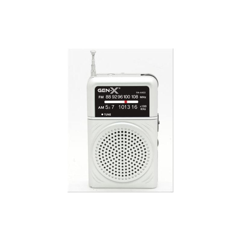 RADIO PORTATIL AM/FM ANALOGICA GRIS...