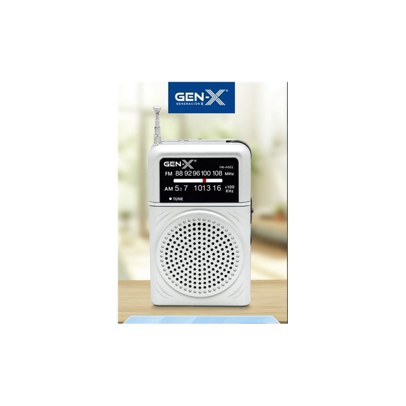 RADIO PORTATIL AM/FM ANALOGICA GRIS...