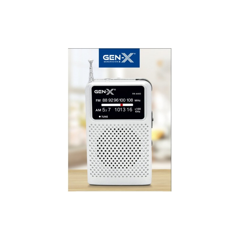 RADIO PORTATIL AM/FM ANALOGICA GRIS...