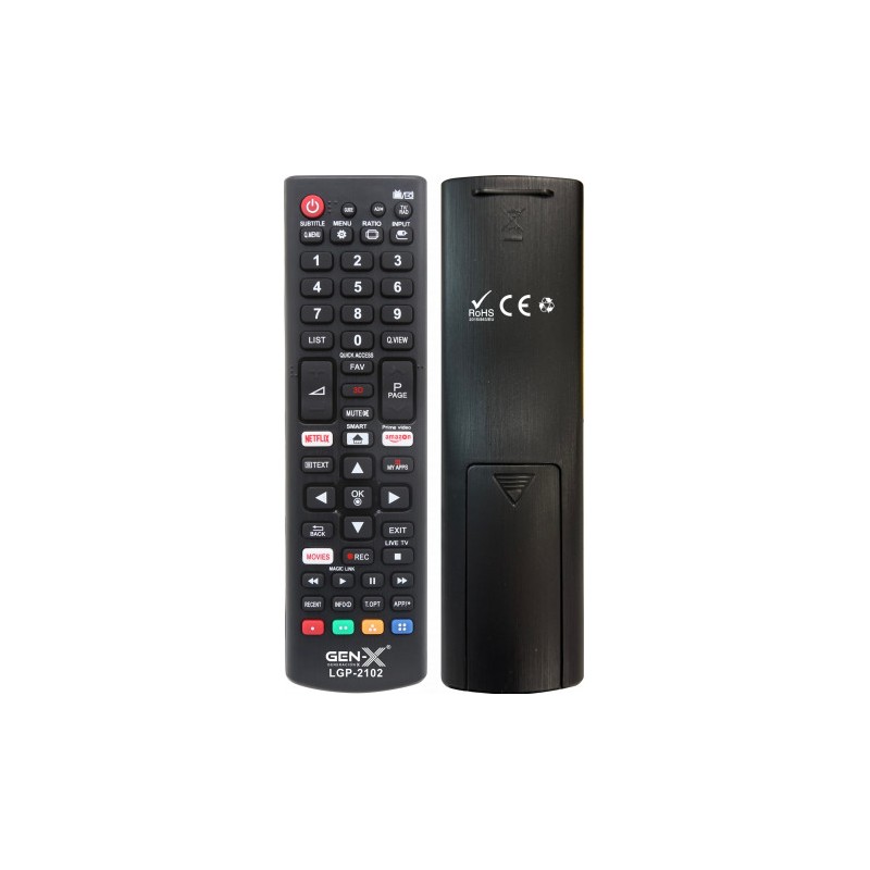 MANDO UNIVERSAL PEQUEÑO PARA TELEVISORES LG LGG-2102 GEN-X