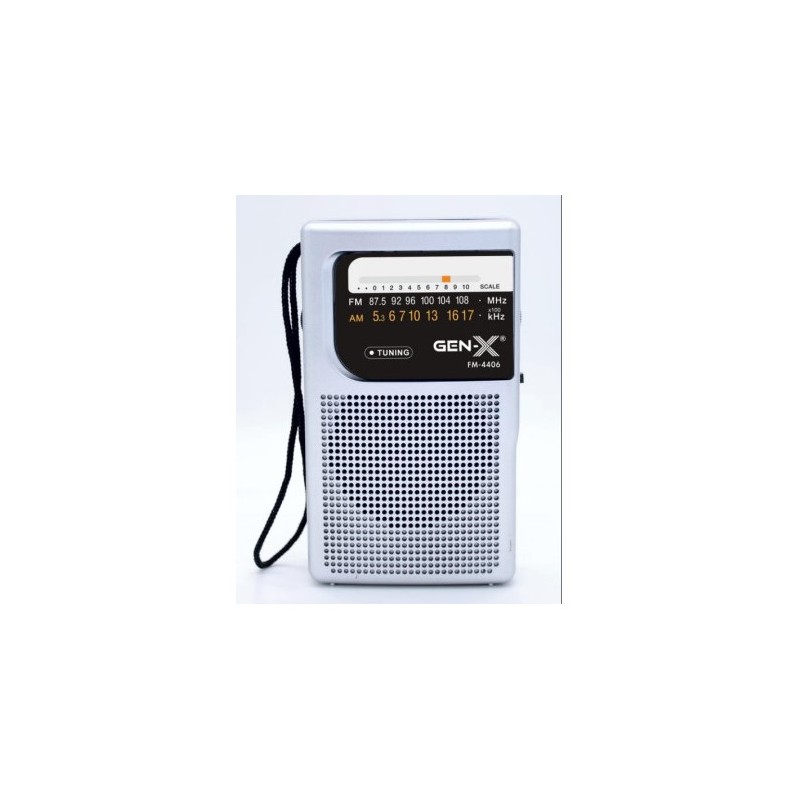 RADIO PORTATIL AM/FM ANALOGICA GRIS...