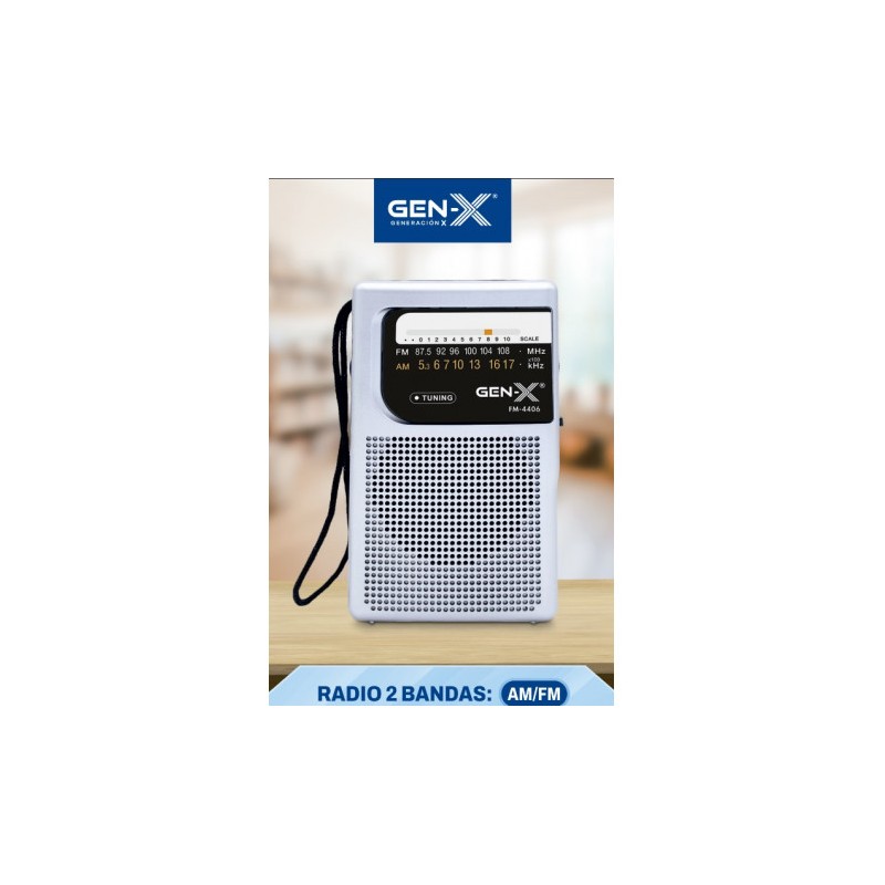 RADIO PORTATIL AM/FM ANALOGICA GRIS...
