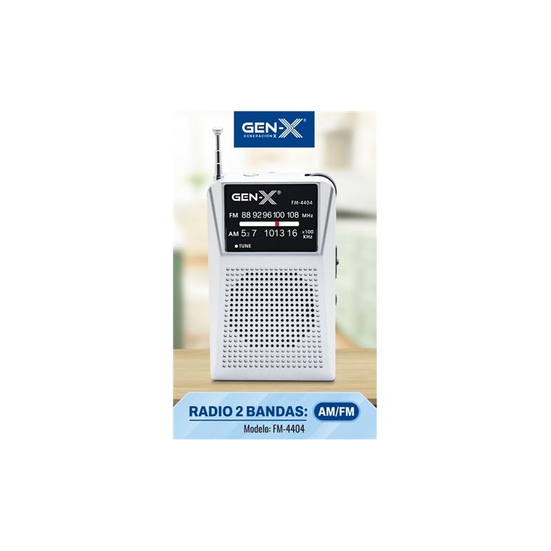 RADIO PORTATIL AM/FM ANALOGICA GRIS...