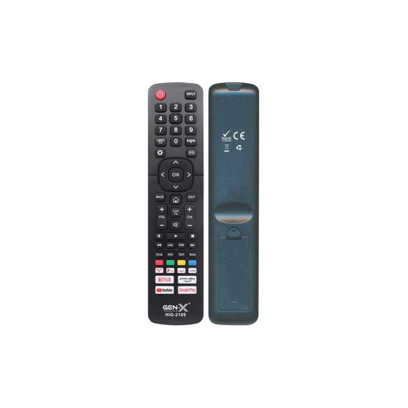 MANDO UNIVERSAL GRANDE PARA TELEVISORES HISENSE HIG-2109 GEN-X