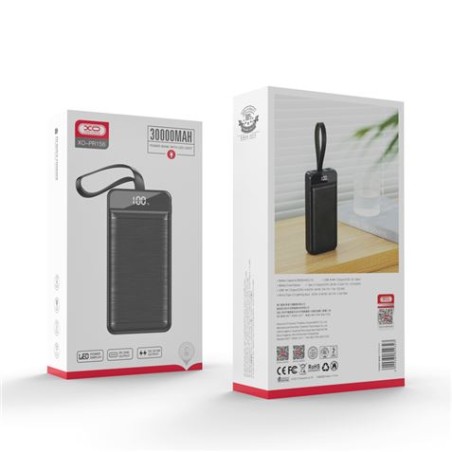 POWERBANK PR156 30000MAH | 3 ENTRADAS | 3 SALIDAS | 22.5W XO
