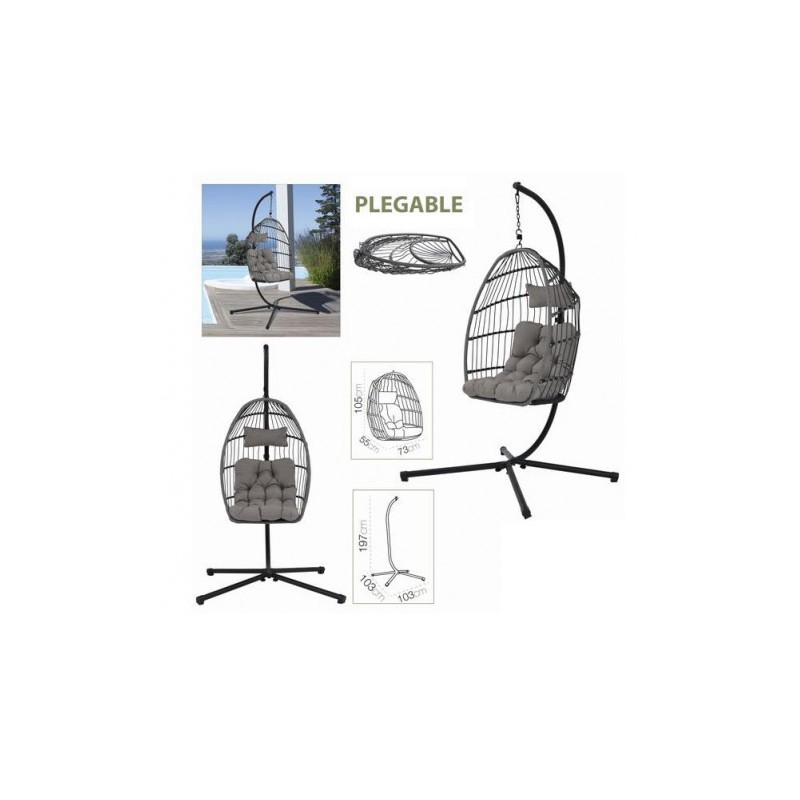BALANCIN PLEGABLE 103X103X197CM