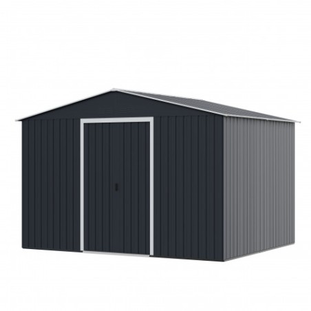 CASETA DE METAL | PUERTAS CORREDERAS 304.5X243X214.5 (7.4M2) ANTRACITA